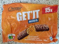 Choceur Get It Minis biscuit layered with caramel and covered in milk chocolate
