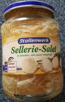 Sellerie-Salat in Streifen, süß-sauer eingelegt