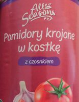 Pomidory krojone w kostkę z czosnkiem