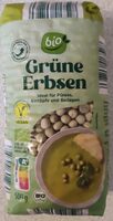 Grüne Bio-Erbsen