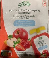 Puree de fruits pomme fraise