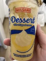 Dessert with whipped cream