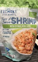 Shrimp w citrus Herb Sauce