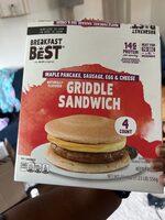 Maple Pancake, Sausage, Egg & Cheese Griddle Sandwich