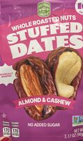 Whole roasted nut stuffed dates