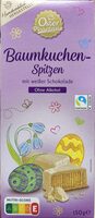 Baumkuchen-Spitzen Weißer Schokolade