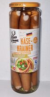 Käsekrainer im Saitling, geräuchert