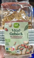 Vital Gebäck Erdnüssen Cashewkernen