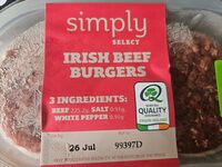Irish Beef Burgers