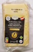 Gmundner Berg Premium, halbharter Schnittkäse 45 % Fett i. Tr.