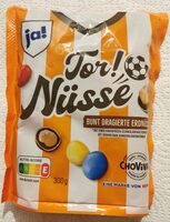Bunt dragierte Erdnüsse