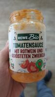 Tomatensauce mit Rotwein und gerösteten Zwiebeln
