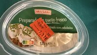 Preparado de queijo fresco com cebolinho