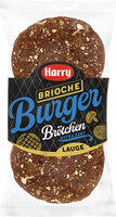 Brioche Burger Brötchen Lauge