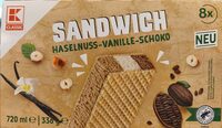 Sandwich Haselnuss-Vanille-Schoko