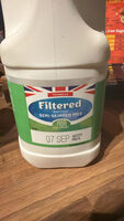British filtered semi skinned milk