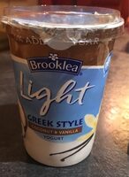 Light greek style coconut & vanilla yogurt