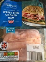 Wafer thin cooked ham