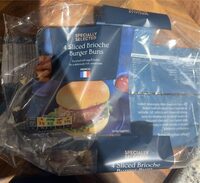 4 Sliced Brioche Burger Buns