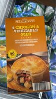 Chicken and veg pies
