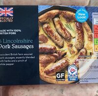 6 Lincolnshire pork sausages