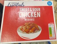 Sweet & sour chicken witn rice