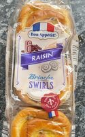 Raisin brioche swirls