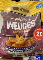 Potato wedges lightly spiced