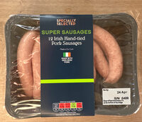 12 Irish Hand-tied Pork Saussages
