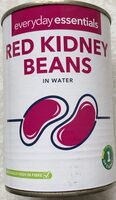 Red kidney beans in salted water