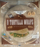 8 Tortilla Wraps Wholemeal