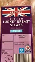 Turkey breast steaks