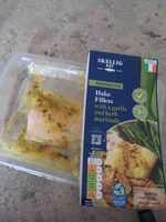 Hake fillets garlic and herb
