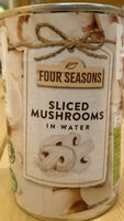 Sliced mushrooms in water