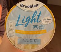 Banana & custard yogurt