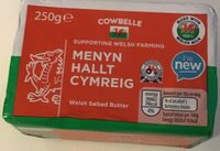 Menyn Hallt Cymreig. Welsh Salted Butter.