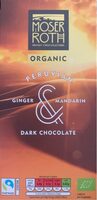 Organic Peruvian Ginger & Mandarin Dark Chocolate