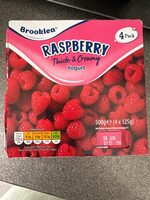 Thick and creamy raspberry yogurt
