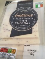 Black Pepper Irish Cheddar Slices