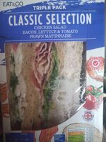 Classic Selection Chicken Salad Bacon Lettuce & Tomato Prawn Mayonnaise