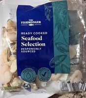 Ready cooked sea food selection