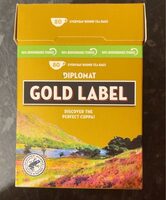 80 Everyday Round Tea Bags Diplomat Gold Label Ric