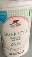 Greek style 0% fat natural Irish yogurt