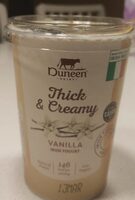Thick and creamy vanilla Irish yogurt