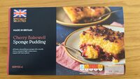 Cherry bakewell sponge pudding