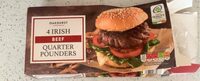 Irish beef quarter pounders