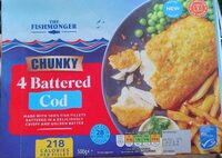 4 Chunky Battered Cod