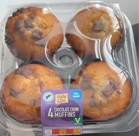 4 Chocolate Chunk Muffins