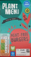 Meat-free burgers