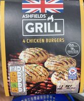 Grill 4 chicken burgers